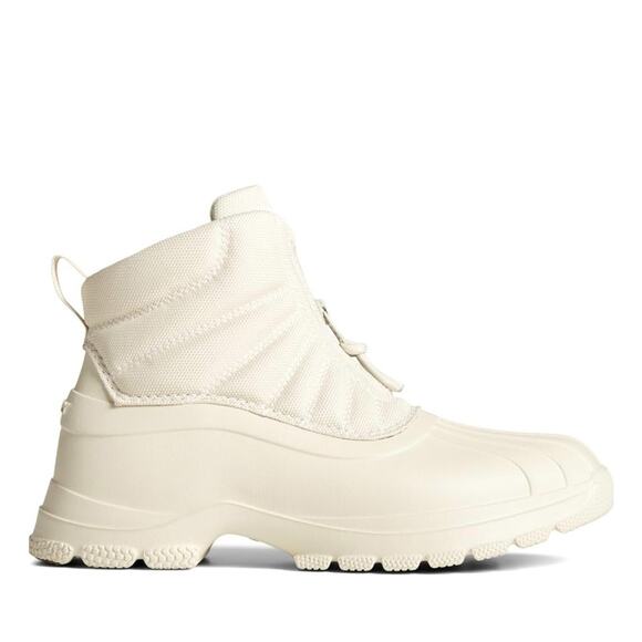 Sperry Women’s Duck Float Zip Seacycled Snow Boot Ivory Size 12 Memory Foam New - Picture 2 of 7